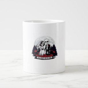 Horror Valentijnsdag Skeleton Couple Till Death D Extra Grote Beker