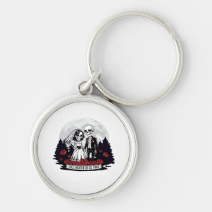 Horror Valentijnsdag Skeleton Couple Till Death D Sleutelhanger