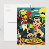  horror vampier strips briefkaart (Voorkant / Achterkant)