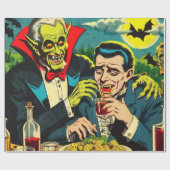  horror vampier strips cadeaupapier (Vlak)