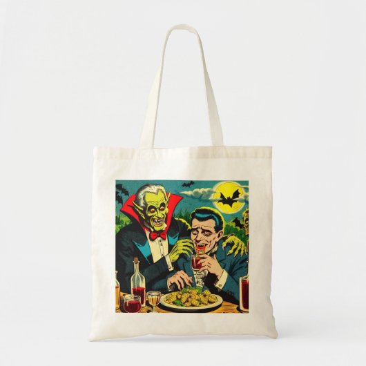horror vampier strips tote bag (Voorkant)