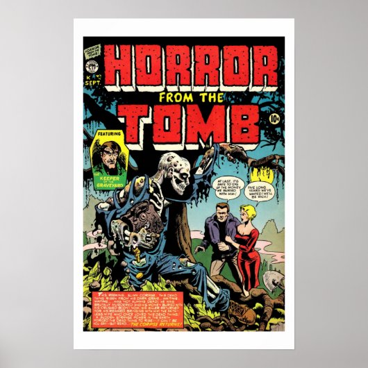 Horror van het  Comic Book Hoesje Poster van Tomb (Voorkant)