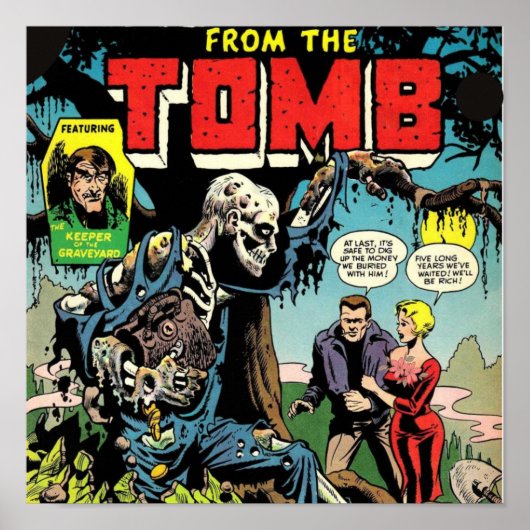 Horror van het Tomb Halloween Comic Book Poster (Voorkant)