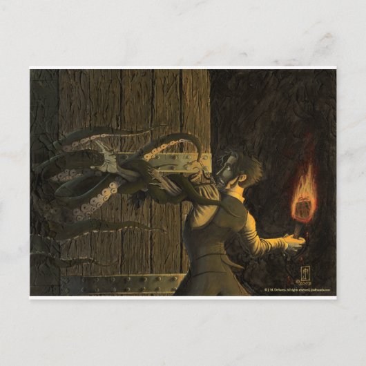 Horror voorbij de deur - Briefkaart (Voorkant)