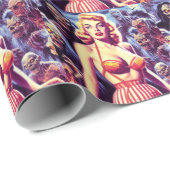  Horror Vrouw Cadeaupapier (Rol Hoek)