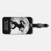 Horror Werewolf Full Moon Transformation - Koel Bagagelabel (Achterkant horizontaal)