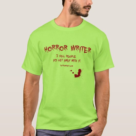 Horror Writer 3 T-shirt (Voorkant)