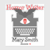Horror Writer Sticker (Vel)