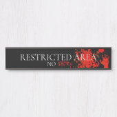 Horror Zombie Rode Hand Deurbordje (Voorkant)