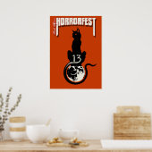HorrorFest Lucky #13 Poster de chat (Cuisine)