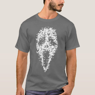 Horrorfilm Griezelijk Gezicht Vintage Vleermuizen T-shirt