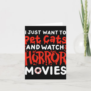 Horrorfilm Ik wil gewoon katten aaien en horrorfil Kaart