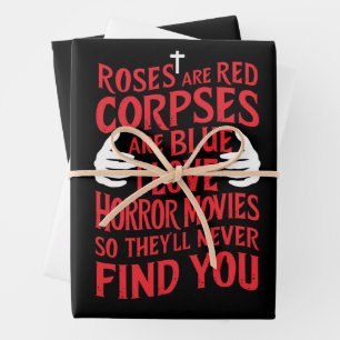 Horrorfilm liefhebbers Halloween griezelfilm Inpakpapier Vel