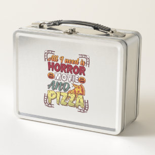Horrorfilm Pizza Halloween Pompoen Schedel Slice_1