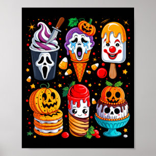 Horrorfilm Zomer Popsicle Halloween Ijs Poster