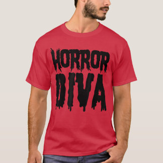 Horrorfilmfan Horror Diva vriendin T-shirt