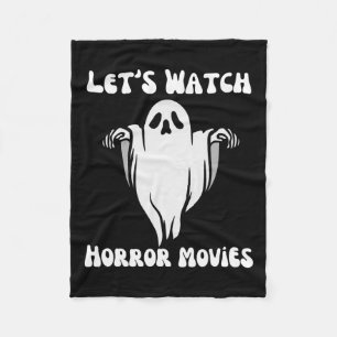 Horrorfilms bekijken Grappige Halloween Mannen Vro Fleece Deken