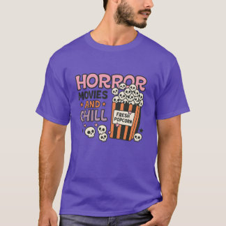 Horrorfilms en Chill Popcorn Design jongen T-shirt