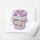 Horrorfilms en Chill Schattige Halloween Muismat (Met muis)