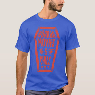 Horrorfilms en chillen doodskist schedels Funny Ha T-shirt