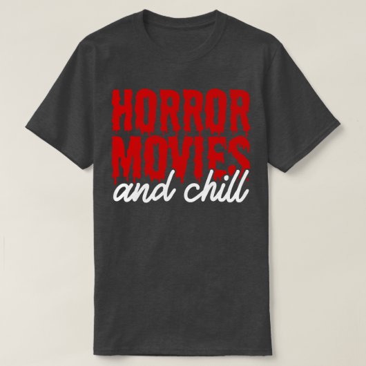 horrorfilms t-shirt (Design voorkant)