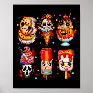 Horrorfilms Zomer Popsicle Halloween Ice Cream Poster