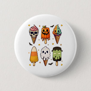 Horrorfilms Zomer Popsicle Halloween Ice Cream Ronde Button 5,7 Cm