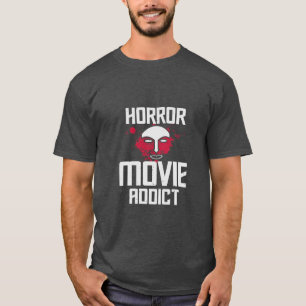 Horrorfilmverslaafde jongen meisje t-shirt