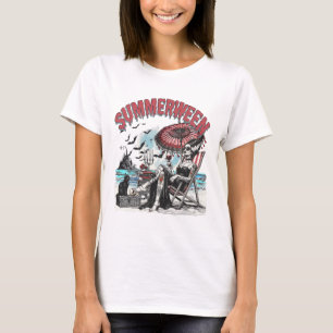 Horrorpersonage Summerween Halloween Beac T-shirt