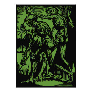 Horrors Van Dode Mijnwerkers Voor Halloween Foto Afdruk