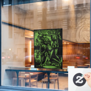 Horrors Van Dode Mijnwerkers Voor Halloween Raamsticker