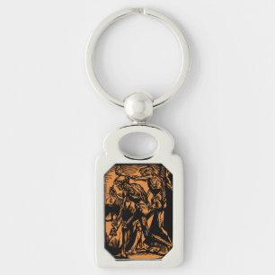 Horrors Van Dode Mijnwerkers Voor Halloween Sleutelhanger