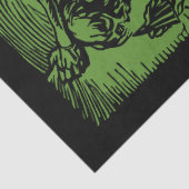 Horrors Van Dode Mijnwerkers Voor Halloween Tissuepapier (Detail)