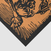 Horrors Van Dode Mijnwerkers Voor Halloween Tissuepapier (Detail)