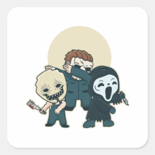 Horrortekens Vierkante Sticker