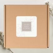 Hors blanc | Étiquette floral chic