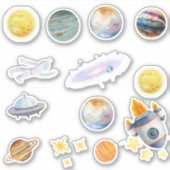 Hors de ce monde espace aventure pack autocollant (Devant)