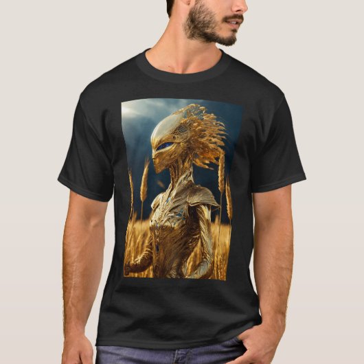 "Hors de ce monde : T-shirt Alien imprimé" (Devant)