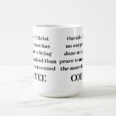 Hors de Christ Coffee Mug (Centre)