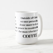 Hors de Christ Coffee Mug (Devant droit)