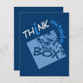 HORS DE LA BOÎTE invitation / faire-part (Devant / Derrière)