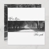 Hors des sentiers battus Faire-part de mariage (Devant / Derrière)