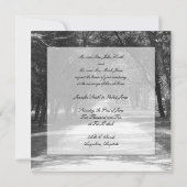 Hors des sentiers battus Faire-part de mariage (Dos)