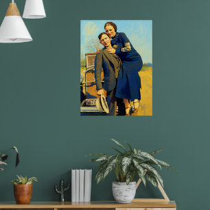 Hors-la-loi Bonnie & Clyde Le Faux Tableau Barrow