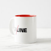 Hors ligne | Mug Geek Humour (Devant gauche)