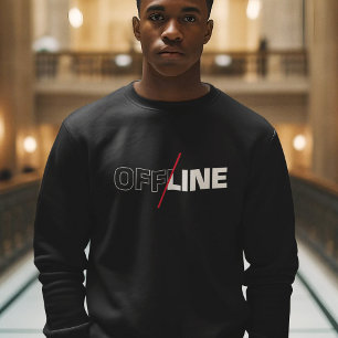 Hors ligne Sweatshirt Geek Humour