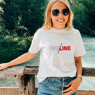 Hors ligne T-shirt Humour Geek