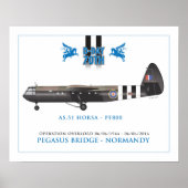HORSA GLIDER - PEGASUS BRIDGE POSTER (Voorkant)