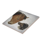 Horse and Dog Tile Tegeltje (Zijkant)