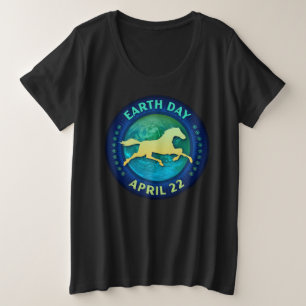Horse and Pony Lovers Earth Day Gift Grote Maat T-shirt